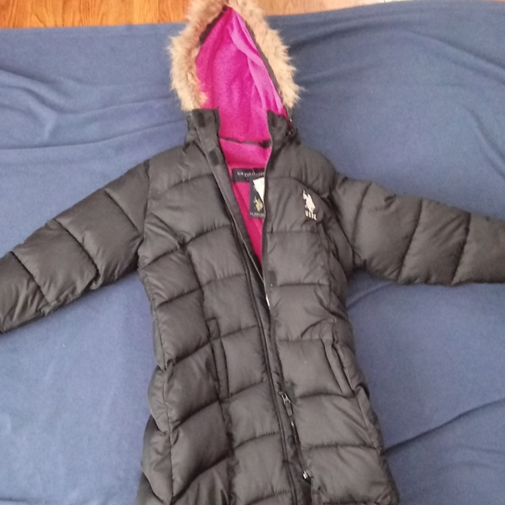 Long polo winter jacket